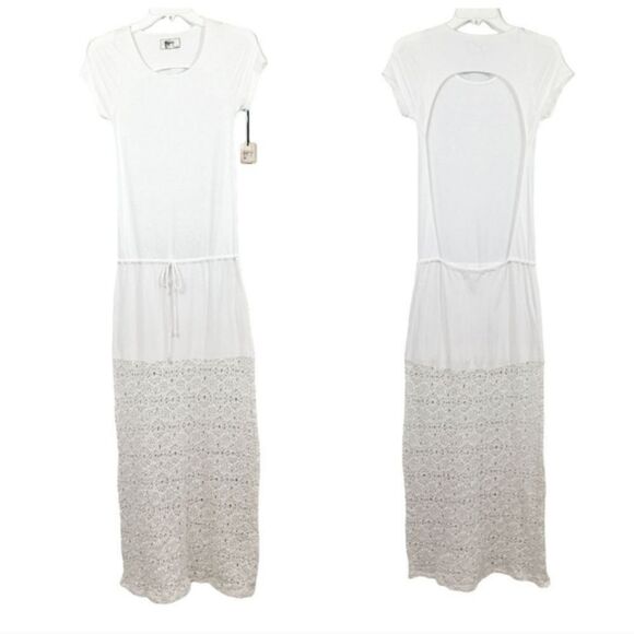 NEW Free People Nightcap Dreamcatcher Open Back Crochet Maxi Dress in White - Picture 9 of 15
